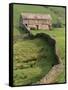 Traditional Barn in Upper Swaledale, Yorkshire Dales National Park, Yorkshire, England, UK-Patrick Dieudonne-Framed Stretched Canvas