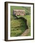 Traditional Barn in Upper Swaledale, Yorkshire Dales National Park, Yorkshire, England, UK-Patrick Dieudonne-Framed Photographic Print