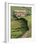 Traditional Barn in Upper Swaledale, Yorkshire Dales National Park, Yorkshire, England, UK-Patrick Dieudonne-Framed Photographic Print