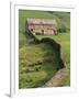 Traditional Barn in Upper Swaledale, Yorkshire Dales National Park, Yorkshire, England, UK-Patrick Dieudonne-Framed Photographic Print