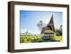 Traditional Batak House in Lake Toba, Sumatra, Indonesia, Southeast Asia-John Alexander-Framed Photographic Print