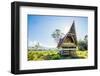 Traditional Batak House in Lake Toba, Sumatra, Indonesia, Southeast Asia-John Alexander-Framed Photographic Print