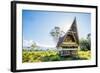 Traditional Batak House in Lake Toba, Sumatra, Indonesia, Southeast Asia-John Alexander-Framed Photographic Print