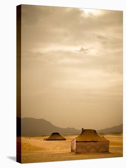 Traditional Bedouin Tents in the Sahara Desert, Near Zagora, Merzouga, Morocco, North Africa-Ian Egner-Stretched Canvas