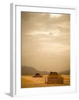 Traditional Bedouin Tents in the Sahara Desert, Near Zagora, Merzouga, Morocco, North Africa-Ian Egner-Framed Photographic Print