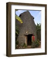 Traditional Beehive House of the Dorze People Made Entirely from Organic Materials, Ethiopia-Jane Sweeney-Framed Photographic Print