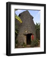 Traditional Beehive House of the Dorze People Made Entirely from Organic Materials, Ethiopia-Jane Sweeney-Framed Photographic Print