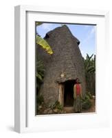 Traditional Beehive House of the Dorze People Made Entirely from Organic Materials, Ethiopia-Jane Sweeney-Framed Photographic Print