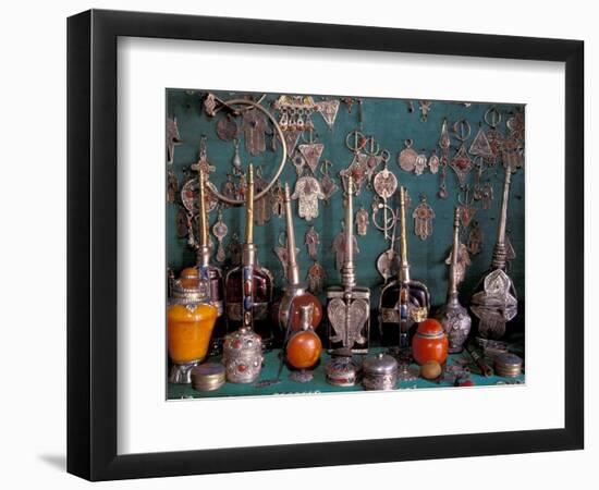 Traditional Berber Jewelry and Goods, Morocco-Merrill Images-Framed Photographic Print