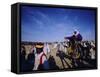 Traditional Berber Wedding, Douz Oasis, Tunisia, North Africa-J P De Manne-Framed Stretched Canvas