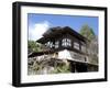 Traditional Bhutanese House in the Bumthang Valley, Bhutan, Asia-Lee Frost-Framed Photographic Print