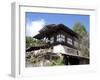 Traditional Bhutanese House in the Bumthang Valley, Bhutan, Asia-Lee Frost-Framed Photographic Print