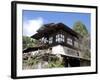 Traditional Bhutanese House in the Bumthang Valley, Bhutan, Asia-Lee Frost-Framed Photographic Print