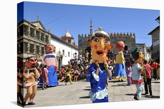 Traditional Big-Headed Masks of Minho at the Historical Centre of Viana Do Castelo-Mauricio Abreu-Stretched Canvas