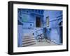 Traditional Blue Architechture, Jodhpur, Rajasthan, India-Doug Pearson-Framed Photographic Print