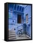 Traditional Blue Architechture, Jodhpur, Rajasthan, India-Doug Pearson-Framed Stretched Canvas