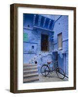 Traditional Blue Architechture, Jodhpur, Rajasthan, India-Doug Pearson-Framed Photographic Print