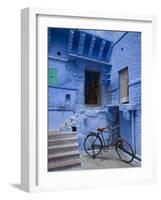 Traditional Blue Architechture, Jodhpur, Rajasthan, India-Doug Pearson-Framed Photographic Print