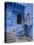 Traditional Blue Architechture, Jodhpur, Rajasthan, India-Doug Pearson-Stretched Canvas