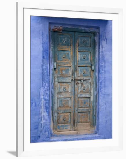 Traditional Blue Architecture, Jodhpur, Rajasthan, India-Doug Pearson-Framed Photographic Print