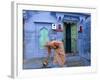 Traditional Blue Architecture, Jodhpur, Rajasthan, India-Doug Pearson-Framed Photographic Print