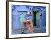 Traditional Blue Architecture, Jodhpur, Rajasthan, India-Doug Pearson-Framed Photographic Print