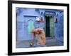 Traditional Blue Architecture, Jodhpur, Rajasthan, India-Doug Pearson-Framed Photographic Print