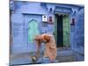 Traditional Blue Architecture, Jodhpur, Rajasthan, India-Doug Pearson-Mounted Photographic Print