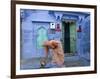 Traditional Blue Architecture, Jodhpur, Rajasthan, India-Doug Pearson-Framed Photographic Print