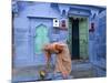 Traditional Blue Architecture, Jodhpur, Rajasthan, India-Doug Pearson-Mounted Photographic Print