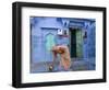 Traditional Blue Architecture, Jodhpur, Rajasthan, India-Doug Pearson-Framed Photographic Print