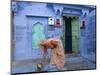 Traditional Blue Architecture, Jodhpur, Rajasthan, India-Doug Pearson-Mounted Photographic Print