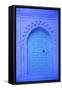 Traditional Blue Painted Door, Chefchaouen, Morocco, North Africa, Africa-Neil Farrin-Framed Stretched Canvas