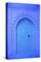 Traditional Blue Painted Door, Chefchaouen, Morocco, North Africa, Africa-Neil Farrin-Stretched Canvas