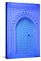 Traditional Blue Painted Door, Chefchaouen, Morocco, North Africa, Africa-Neil Farrin-Stretched Canvas