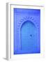 Traditional Blue Painted Door, Chefchaouen, Morocco, North Africa, Africa-Neil Farrin-Framed Photographic Print