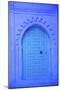 Traditional Blue Painted Door, Chefchaouen, Morocco, North Africa, Africa-Neil Farrin-Mounted Photographic Print