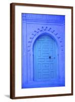 Traditional Blue Painted Door, Chefchaouen, Morocco, North Africa, Africa-Neil Farrin-Framed Photographic Print