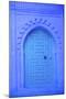 Traditional Blue Painted Door, Chefchaouen, Morocco, North Africa, Africa-Neil Farrin-Mounted Photographic Print