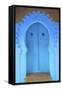 Traditional Blue Painted Door, Chefchaouen, Morocco, North Africa, Africa-Neil Farrin-Framed Stretched Canvas