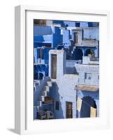 Traditional Blue Painted House, Jodphur, Rajasthan, India-Keren Su-Framed Photographic Print