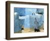 Traditional Blue Woven, Brocade Shawl of Siwa, Egypt-Alexander Nesbitt-Framed Photographic Print