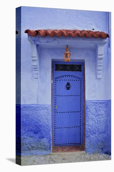 Traditional Bluehouse, Chefchaouen (Chefchaouene), Morocco, North Africa, Africa-Simon Montgomery-Stretched Canvas