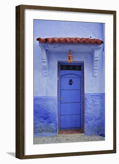 Traditional Bluehouse, Chefchaouen (Chefchaouene), Morocco, North Africa, Africa-Simon Montgomery-Framed Photographic Print