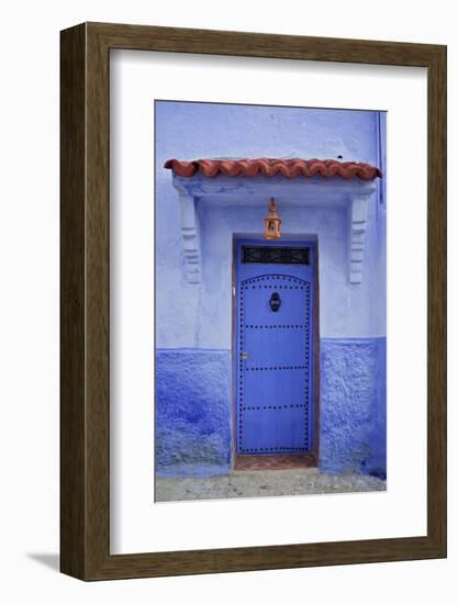 Traditional Bluehouse, Chefchaouen (Chefchaouene), Morocco, North Africa, Africa-Simon Montgomery-Framed Photographic Print