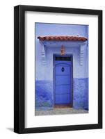 Traditional Bluehouse, Chefchaouen (Chefchaouene), Morocco, North Africa, Africa-Simon Montgomery-Framed Photographic Print