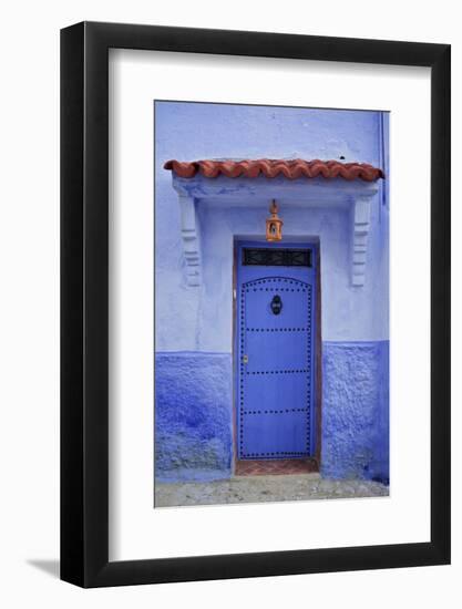 Traditional Bluehouse, Chefchaouen (Chefchaouene), Morocco, North Africa, Africa-Simon Montgomery-Framed Photographic Print