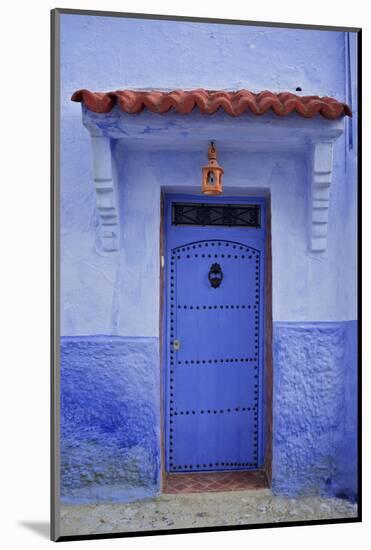 Traditional Bluehouse, Chefchaouen (Chefchaouene), Morocco, North Africa, Africa-Simon Montgomery-Mounted Photographic Print