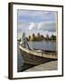 Traditional Boat and Trakai Castle, Trakai, Near Vilnius, Lithuania, Baltic States-Gary Cook-Framed Photographic Print