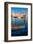 Traditional boat moored in Grand Harbour marina at Birgu, Valletta, Malta, Mediterranean, Europe-Martin Child-Framed Photographic Print